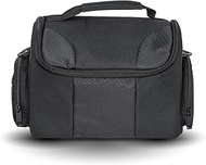 Well Padded Fitted Compact Camera Case Bag w/ Zippered Pockets and Accessory Compartments for Canon Nikon and Most DSLR Cameras Rebel T8i T7 T7i T6i SL2 SL3 90D D5300 D5600 D7500 D850 D6 D500 (Large)
