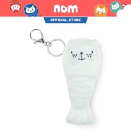 Nom Singapore Merlion Chou Chou Mini Keychain (White) - Iconic Merlion, Mini Plush Keychain, Singapo