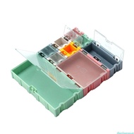 dingdongaa Multipurpose Storage Box 9 Values Storage Holder SMT IC Electronic Component Box