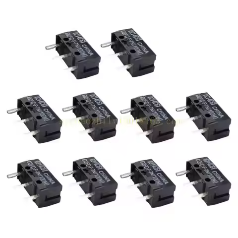 Original Mice Micro Switches D2FC-F-7N(100M) 3Pin WhiteDots 100Millions Clicks,3Pin WhiteDots Touch 
