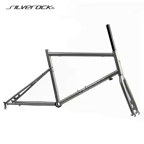 SILVEROCK STEAM Chrome Frame Fork 451 406 20" 1 1/8" Minivelo Disc Caliper U Brake Urban Adult Class