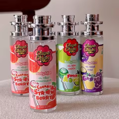 Chupa Chups Body Mist 100ml Refreshing Fruity Fragrance Long-lasting Sweet Scent Melon Apple Grape B