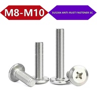 SUS304 Phillips Large Pan Head Screws M8 M10 Anti-Rust Fastener 【BY-XMB】