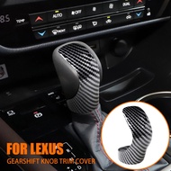 For Lexus IS250 IS350 IS200T 2014-2021 Carbon Fiber ABS Car Gear Head Shift Knob Handle Trim Cover S