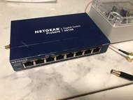 二手HI FI CAS Netgear GS108 switch升級外置時鐘TCXO，不連12V火牛 非OCXO