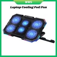 Gaming Laptop Cooling Pad/Cooling Fan N6 (Support 12inch To 17.3inch Laptop) (RGB)