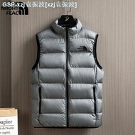 Mm2™♂THE NORTH FACE TNF ในฤดูใบไม้ร่วงและฤดูหนาวของผู้ชายเสื้อกั๊กตัวใหญ่หลาเสื้อกั๊กลงเสื้อโค้ทแขนก