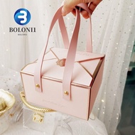 BO Mid-Autumn Moon Cake Packaging Box, Chinese Style Paper Egg Yolk Crisp Box, Portable Box High-end Cartoon Festival Handbag Kids' Gifts