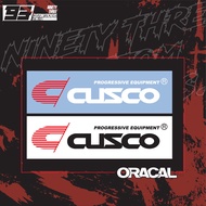 [ONE SET] 2 PCS 10" CUSCO CAR GERMANY STICKER