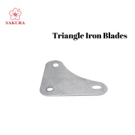 SAKURA Thick Slotted Angle Bar Triangle Bracket Corner Plate Slotted Angle Plate Siku Besi Rak Luban