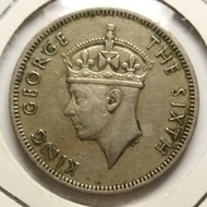 koin kuno malaya british borneo 20c, 1950 (tp728)