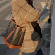 #全網最便宜 Celine 凱旋門老花水桶包 中號
