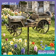 RC~  Garden Spinner Decoration Garden Wind Spinner Outdoor Big Foot Riding Motorcycle Truck Airplane