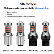 Strobe Canbus LED Bulb for Car Brake Light - 1156 1157 PY21W 7440 7443 Compatible, 12V 27SMD Red Sto