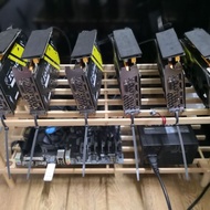 Cryptocurrency Bitcoin Ethereum GPU Miner Rig GTX1070