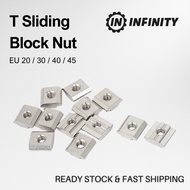 T Block Square Nut Sliding Hammer Nut For Fastener Aluminum Profile EU 2020 3030 4040 Series
