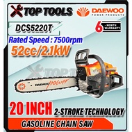 DAEWOO 20" Chain Saw Gasoline Chainsaw 20 inch Heavy Duty 2 Stroke DCS5220T