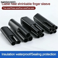 NANSHUN0O Heat Shrink Wrap Tube, Black With Glue Insulation Sleeve,  2/3/4/5/Core Waterproof Seal Wi