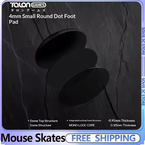 TALONGAMES 4mm Small Dot Mouse Feet Dark Cloud Pan Mini Speed Glass Mouse Pad Feet Pad Mouse Skates 