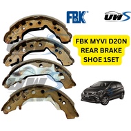 FBK 0303 MYVI D20N REAR BRAKE SHOE 1SET