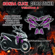 HONDA CLICK FIRE VARIO DECALS FOR VERSION 2 MOTORCYCLE/ FIRE VARIO DECALS FOR CLICK VERSION 2/ HONDA