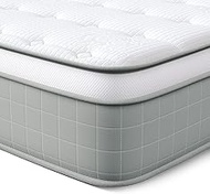 Vesgantti Queen Mattresses, 12 Inch Innerspring Hybrid Queen Size Mattress, Pressure Relief Pocket Spring Queen Bed Mattress in a Box with Breathable Memory Foam, Medium Firm Plush, CertiPUR-US