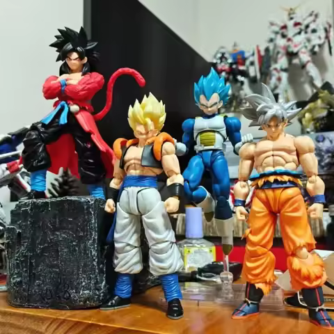 Magekizou Heroes Dragon Ball Z SHF Super Saiyan Blue SSJ Son Goku Vegeta Gogeta Anime Action Figures
