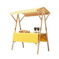 Folding booth rack Night market activity car shed Outdoor mobile display rack Market stall small car