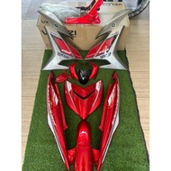 COVER SET Yamaha Y15 Y15zr V1 V2 VITENAM NEW MODEL RED SILVER cover set (STICKER TANAM)
