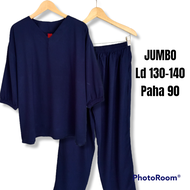 SETELAN ANDIN MAMA ROSA IKATAN CINTA MOTIF KOTAK JUMBO LD 120 80KG  BAJU WANITA TERBARU 2022 KEKINIA