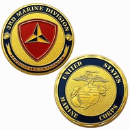 US Navy Badge Triangle Gold-Plated Commemorative Badge Play Ornaments Small Gifts Coins Pirate Gold 
