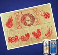 Tiger Beer Hoo Hey How Game Set with Dices Party Game Set Casino Gambling Board Game Beer Limited Ed