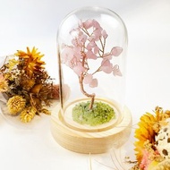 生命之樹/水晶樹/脈輪/助眠/冥想/能量/開運招財/橄欖石/粉水晶樹