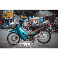 Tem rời Wave nhỏ 110 xanh ngọc đen mới 2025