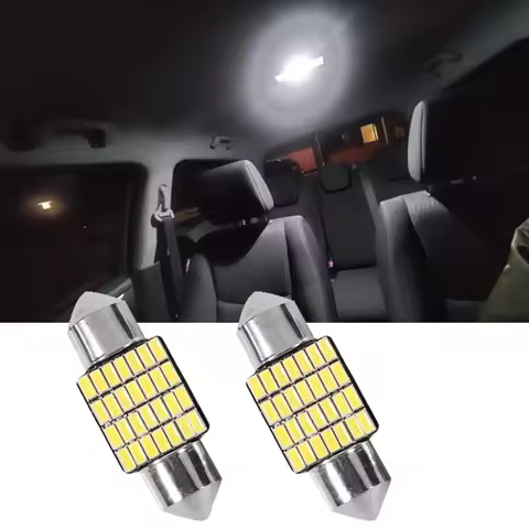 2Pcs Pure White C5W LED Festoon 31mm Bulbs For Kia Sportage Rio 3 4 Sorento Picanto k5 Forte K2 K3 I