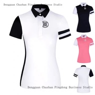 2023 Spot gfore  golf clothing women's short-sleeved slim elastic fashion sports polo shirt golf jer