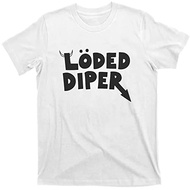Men's cotton T-shirt Loded Diper Shirt Unisex T-Shirt Diaper for Men Women (Official) White Fast Shi
