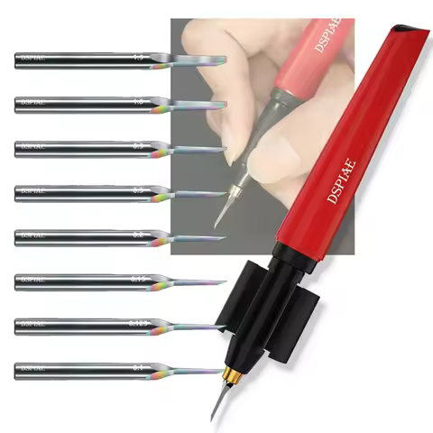 DSPIAE PT-TH Push Knife Handle YPB-0.1mm~1.5mm Drill Bits Model Engraving Tool for Assembly Model Bu