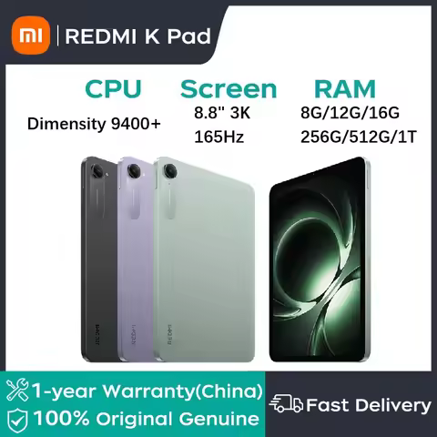 Xiaomi Tablet REDMI K Pad 2025 8.8"3K 165Hz eye-protecting screen Dimensity9400+ processor 7500mAh D
