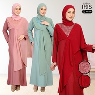 Jubah Muslimah Songket Iris Raya 2025 - Wanita - Baju - 8 Warna