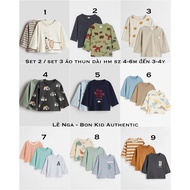 Set 2 / set of 3 shirts for boys and girls hunting HM UK/US/ES size 4-6m to 3-4y