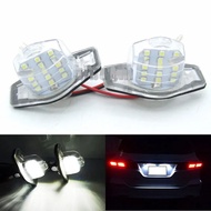 2Pcs LED Car Number License Plate Light For Honda Crv Fit Odyssey Jazz Hrv Frv CR-V Stream 12V SMD 1