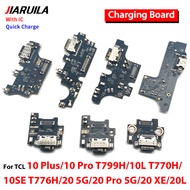 USB Charging Port Mic Dock Connector Board For TCL 10 20 30 40 20R Plus Pro Se Xe 20L 5G 20Y T6025 T