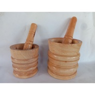 KAYU Wooden Mortar Mortar, Spice Pounder, Herb, empon, Mortar/Pestle/Antan/Mortar/Mortar/Mortar/Mortar/Herbal Pounder Wood Mortar | Alu antan Spice | Herbal Medicine deplok