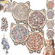 【Delivery from Malaysia】FESTIZO Wooden Jigsaw Puzzle,|Color Cat Puzzle Ornaments Morandi-colored Cat