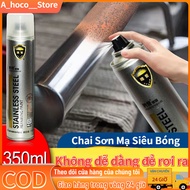 【giao hàng trong vòng 24h】Sơn Bạc Mạ Crom Sơn Xịt Mạ Chrome Sáng Bóng 350ml - Chai Sơn Mạ Siêu Bóng-