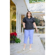 Plus Size Three-Quarter Pants