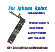 ปลดล็อคโรงงานสำหรับ Iphone 6 Plus 5.5นิ้วเมนบอร์ด Touch ID พร้อมระบบ IOS Full Chip Logic Board