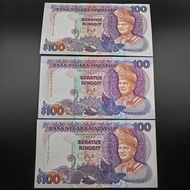 Collectibles for UNC 100%New Malaysia Siri 6 RM100 Jaffar Hussein Duit Lama Malaysia *Choose Serial 