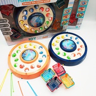 kids Toy Fishing Toy Musical Rotating Fishing Game Toys Children Educational Toys Parent-child Inter